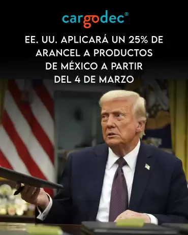 EE. UU. aplicará un 25% de arancel a productos de México a partir del 4 de marzo