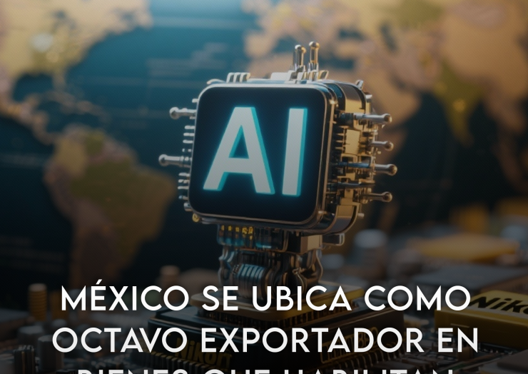 México se ubica como octavo exportador de bienes que habilitan la Inteligencia Artificial