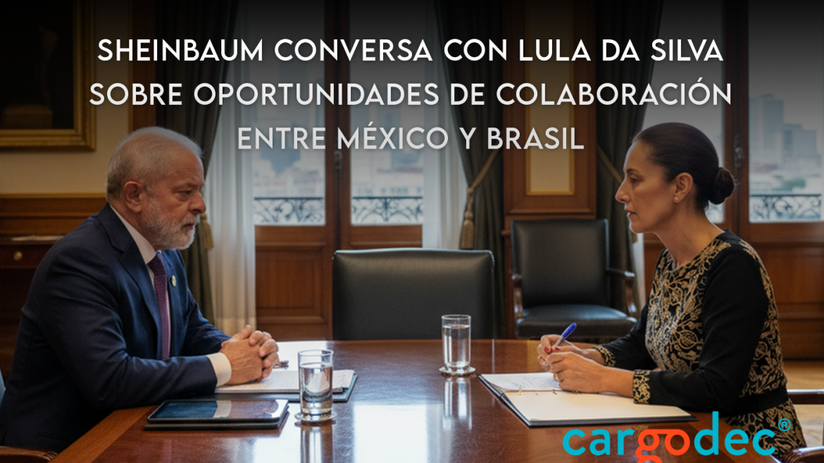 Sheinbaum conversa con Lula da Silva sobre oportunidades de colaboración entre México y Brasil